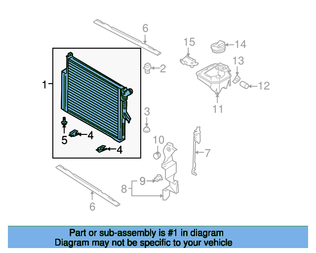 Radiator 7L6121253E