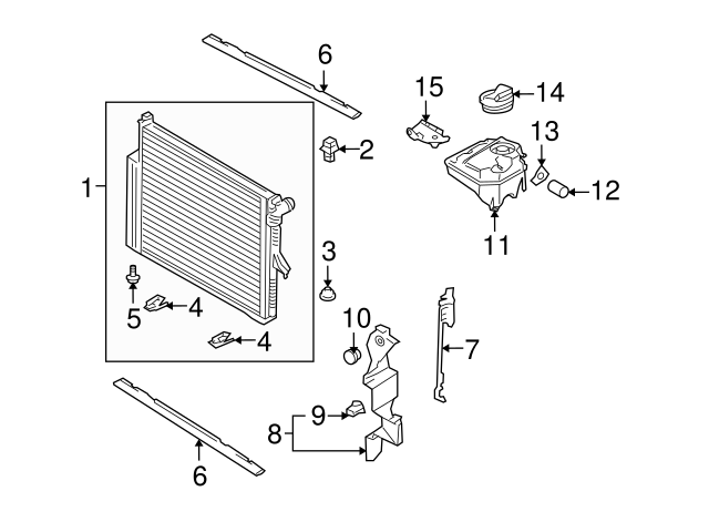 Radiator 7L6121253E