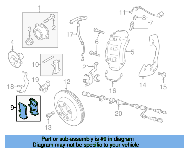 Disc Brake Pad Set 7P6698151B