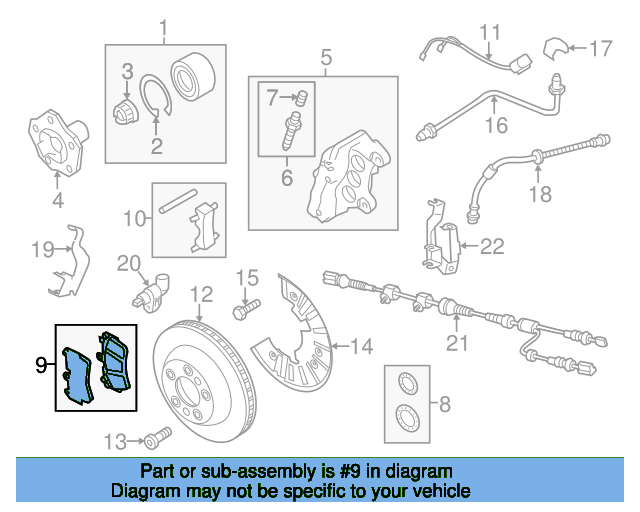 Disc Brake Pad Set 7P6698151F