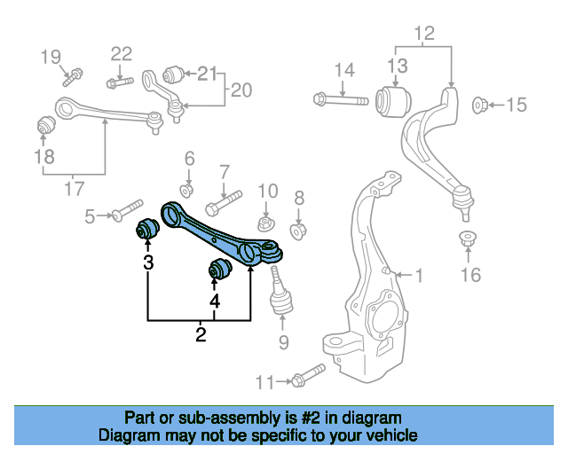 Lower Control Arm 80A407152B