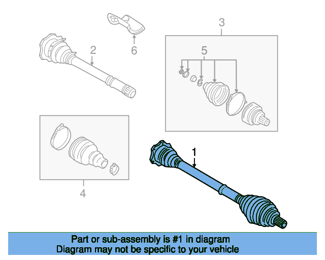 Drive Shaft 8D0407451FX