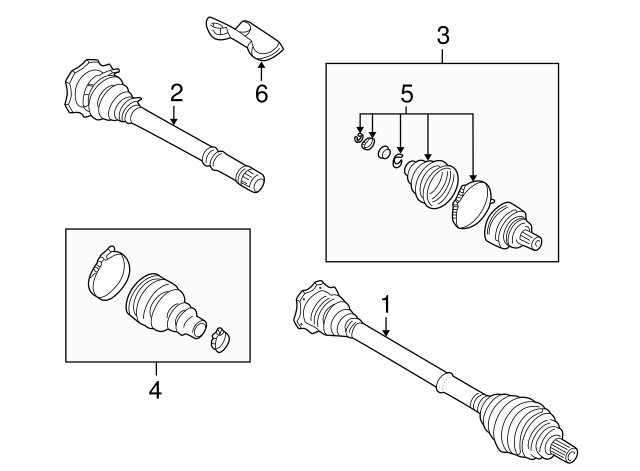 Drive Shaft 8D0407451FX