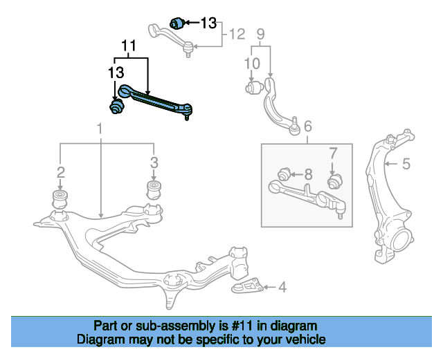 Ft Upper Control Arm 8E0407505A