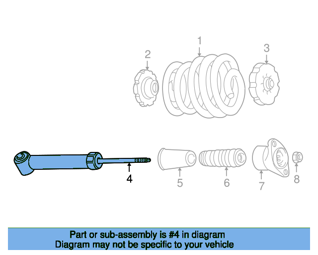 Shock Absorber 8E0513036AA