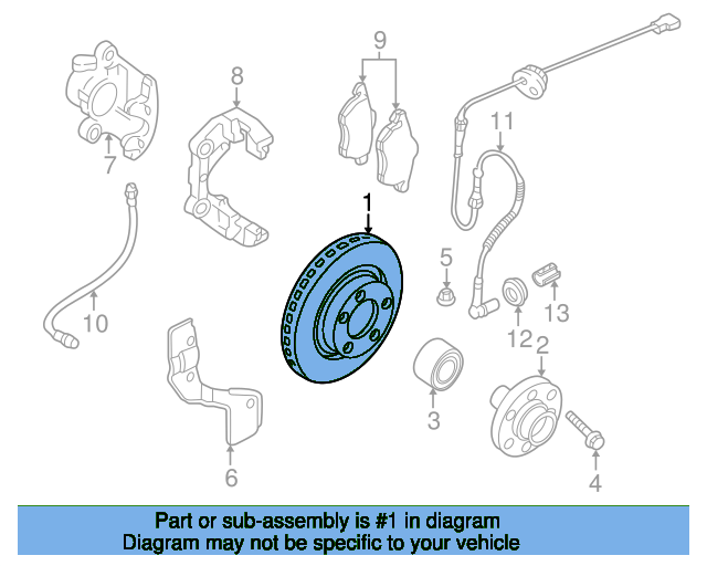 Disc Brake Rotor 8E0615301C