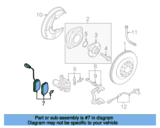 BREMSBELAG 8E0698451P