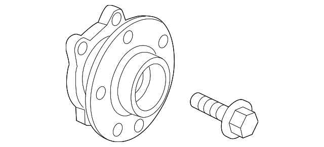 Hub & Bearing 8J0498625A