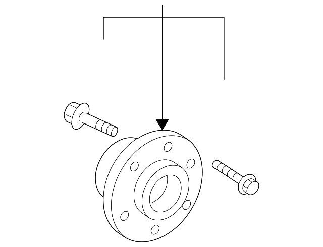 Hub Assembly 8J0598625A