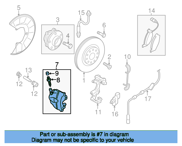Caliper 8J0615124D