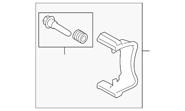 Disc Brake Caliper Bracket 8J0615426D