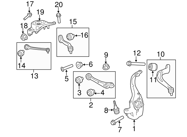 LENKER 8K0407505P