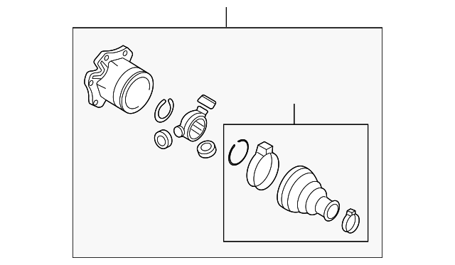 Inner Joint Assembly 8K0498103B