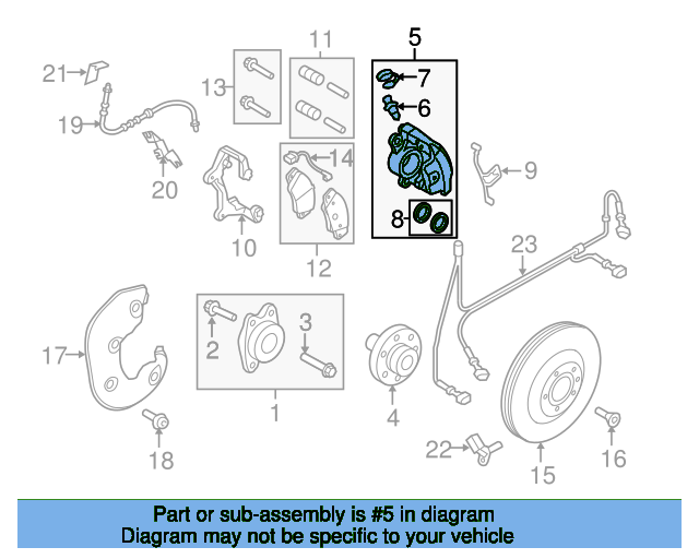 Caliper 8K0615123J