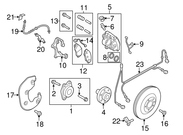 Caliper 8K0615123J