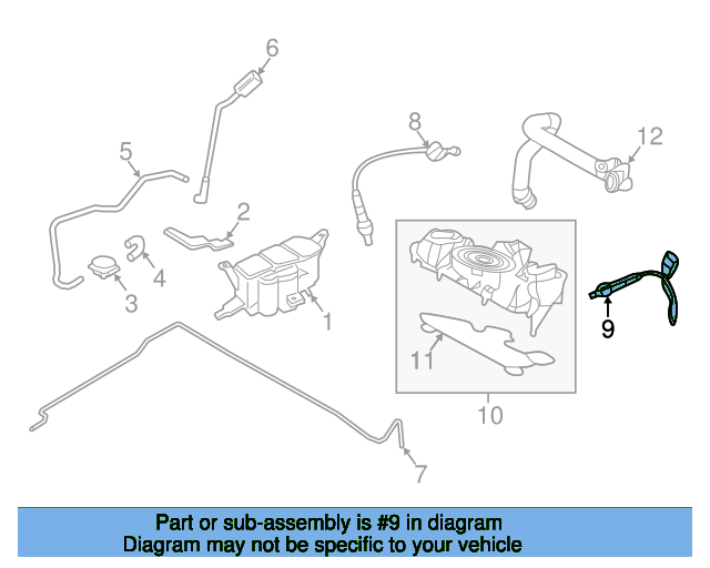 Rear Oxygen Sensor 8K0906262