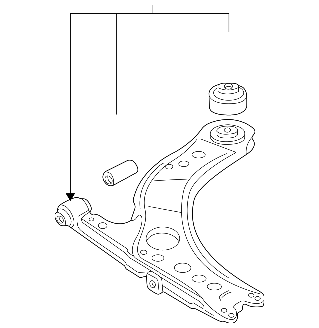 Lower Control Arm 8N0407151D