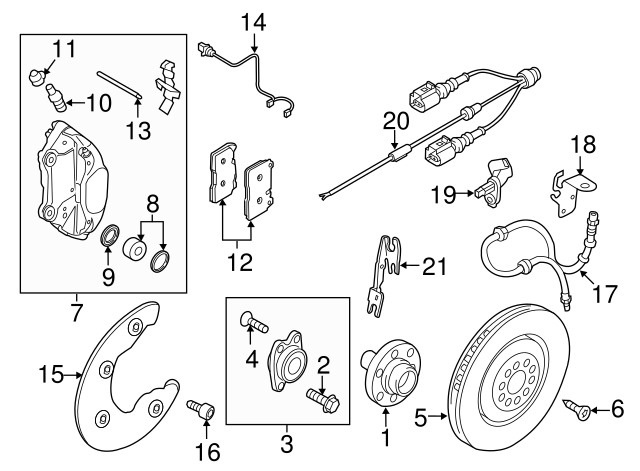 BREMSBELAG 8R0698151T