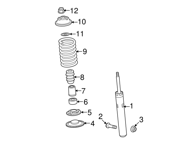 Shock Absorber 8T0413031Q