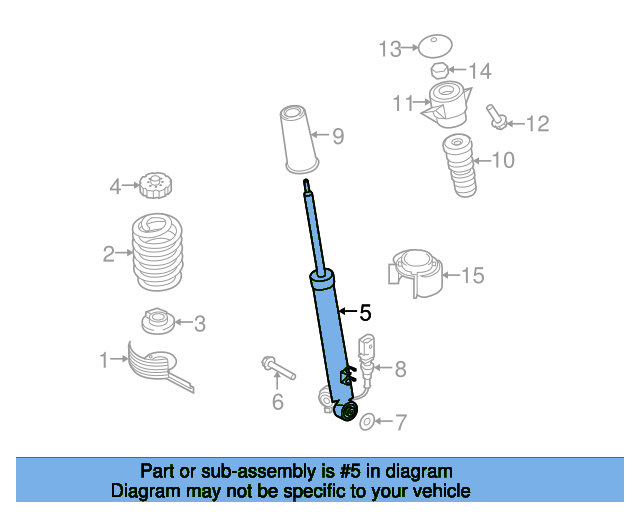 Shock Absorber 8T0513035AB