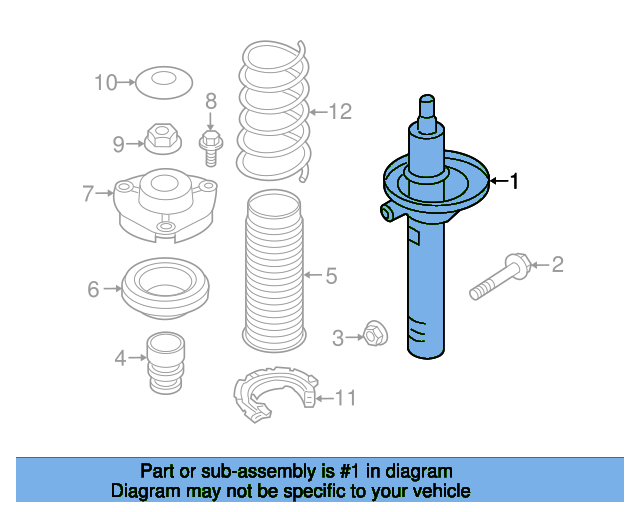 Shock Absorber 8V0413029P