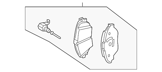 Brake Pad Set, disc brake 8V0698151