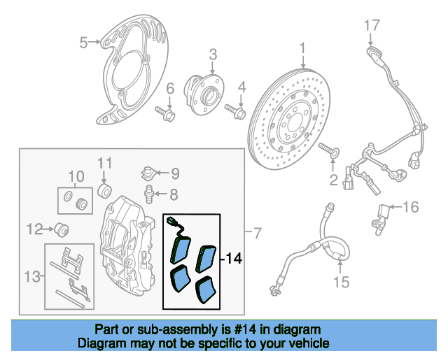 Brake Pad Set, disc brake 8V0698151