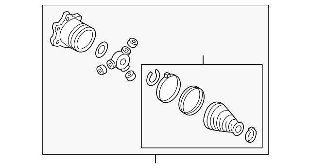 Inner Joint Assembly 8W0498103B