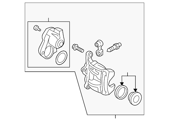 Caliper Assembly 8W0615403MQC8