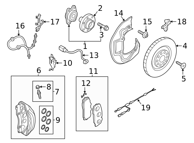 Disc Brake Pad Set 8W0698151R