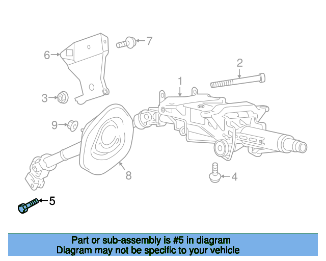 Steering Column Lower Bolt N01024425