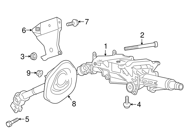 Steering Column Lower Bolt N01024425