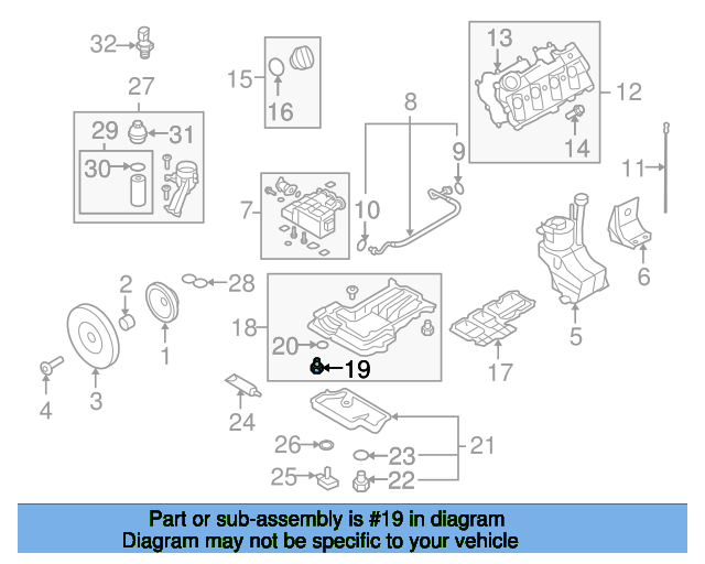 Upper Oil Pan Plug N10037104