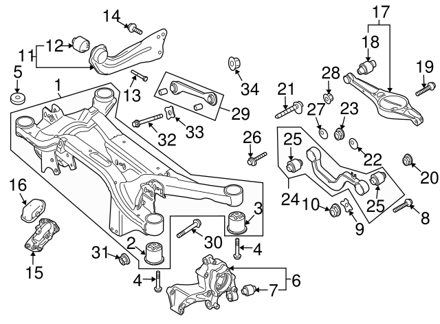 Trailing Arm Mount Bolt N10769501