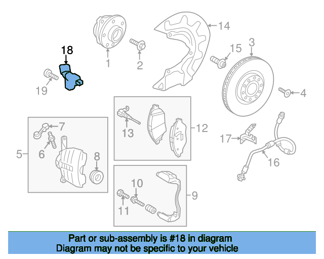 Sensor, wheel speed WHT003860